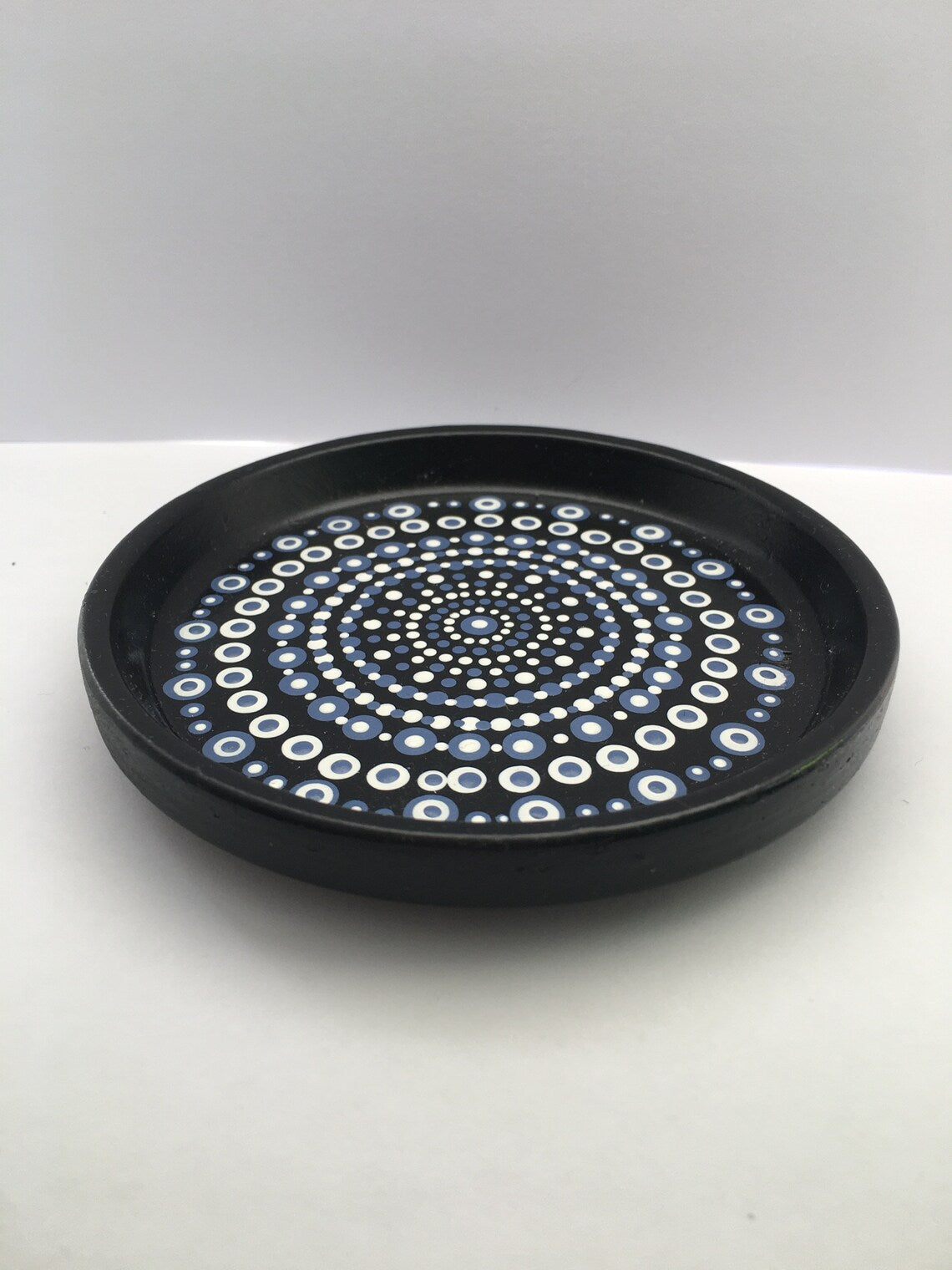 Mandala Jewelry Ring Dish | Hand Painted Trinket Tray | Boho Engagement Gift